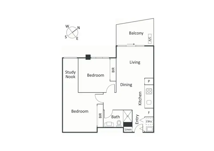 Floorplan of Homely apartment listing, 205/101 Bay Street, Port Melbourne VIC 3207