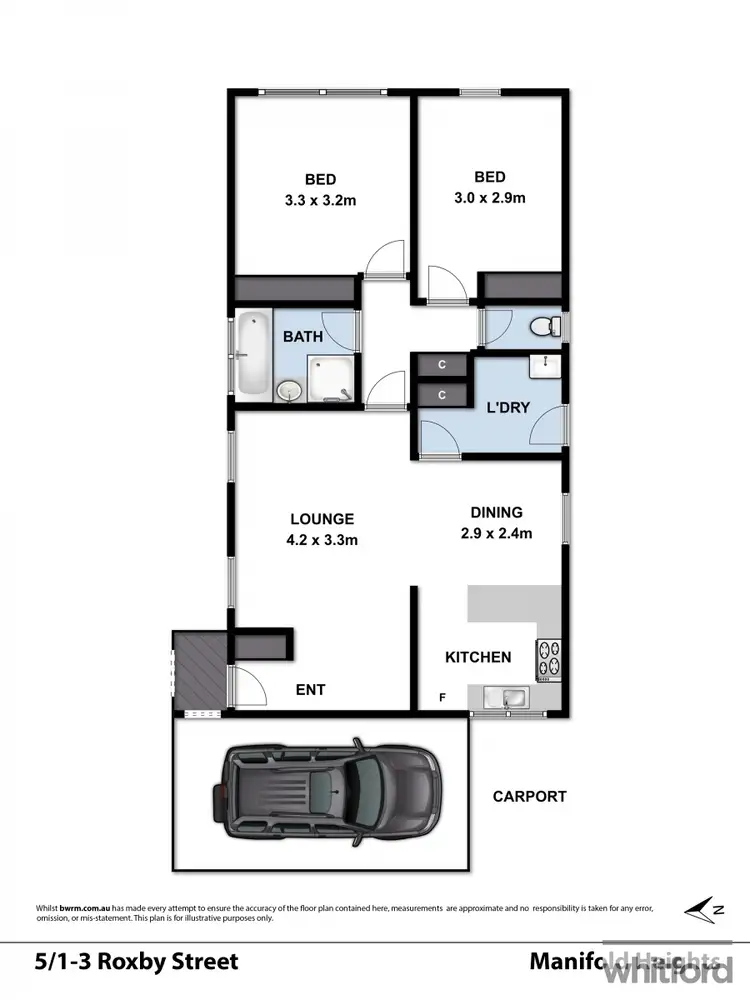 Floorplan of Homely unit listing, 5/1- 3 Roxby Street, Manifold Heights VIC 3218