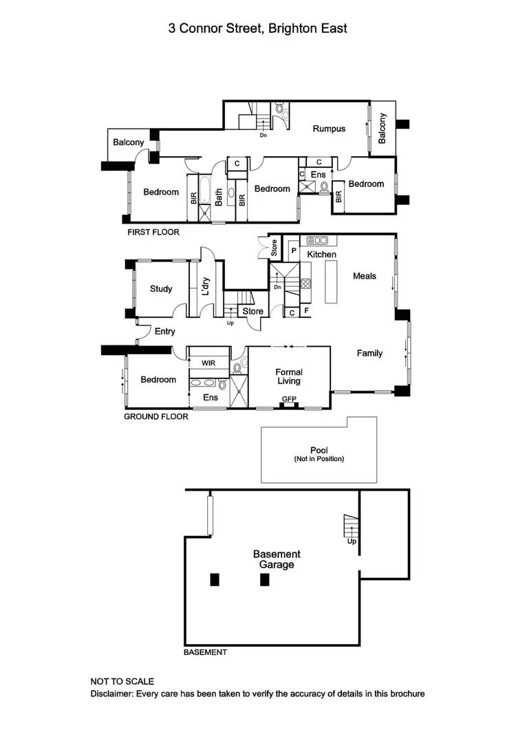 Floorplan of Homely house listing, 13 Connor Street, Brighton East VIC 3187