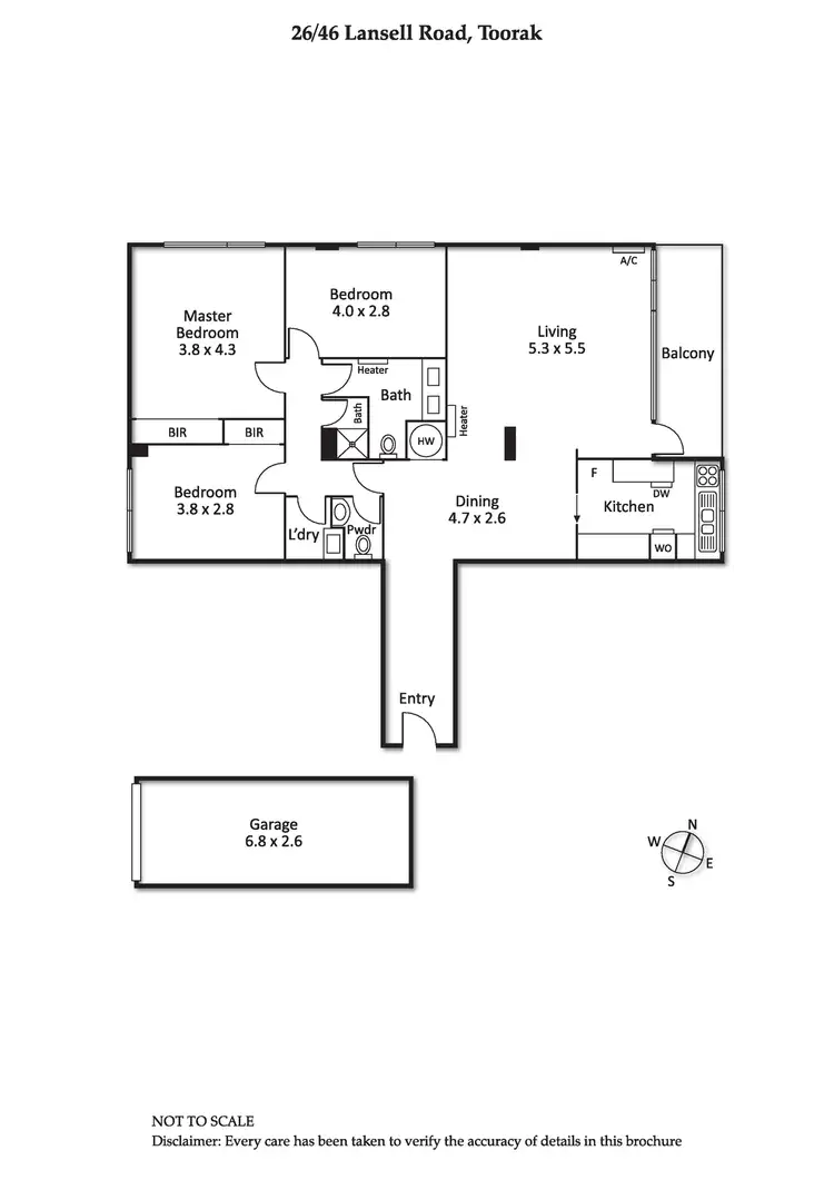 Floorplan of Homely apartment listing, 26/46 Lansell Road, Toorak VIC 3142