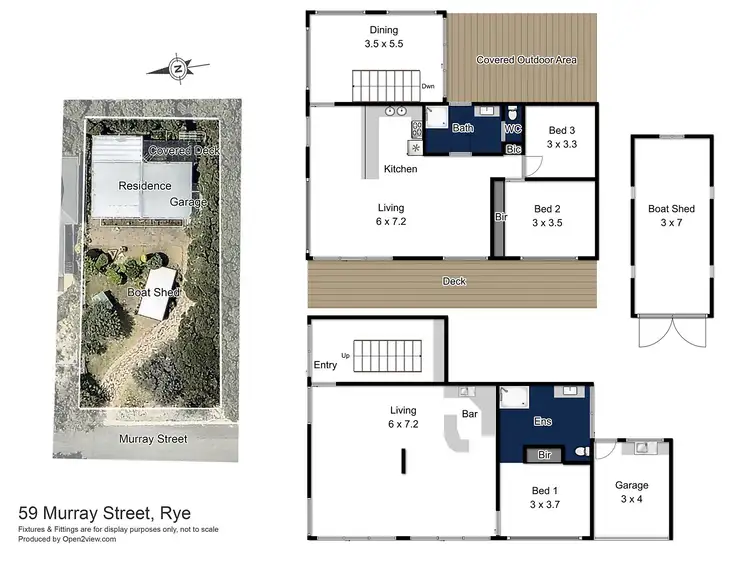 Floorplan of Homely house listing, 59 Murray Street, Rye VIC 3941