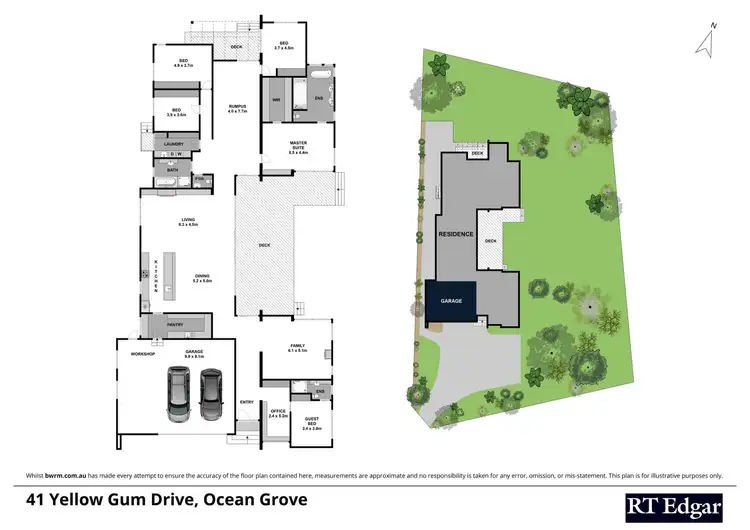 Floorplan of Homely house listing, 41 Yellow Gum Drive, Ocean Grove VIC 3226