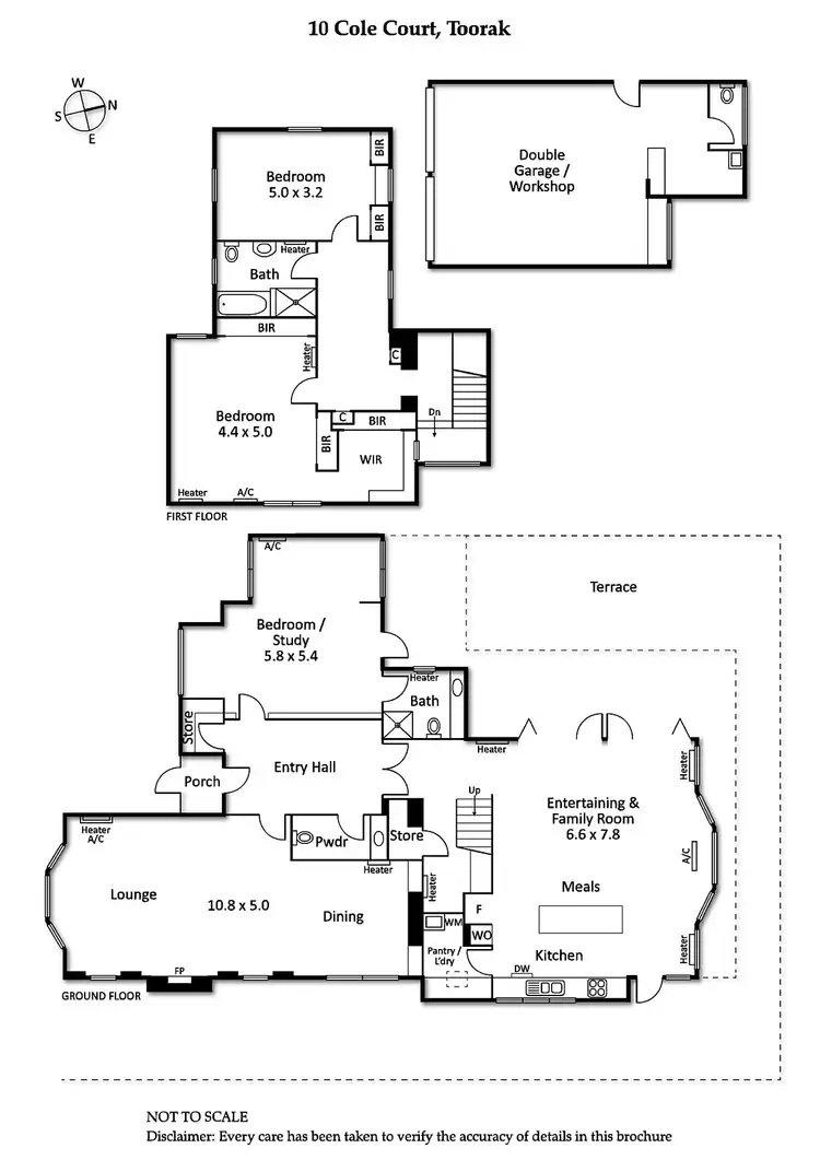 Floorplan of Homely house listing, 10 Cole Court, Toorak VIC 3142