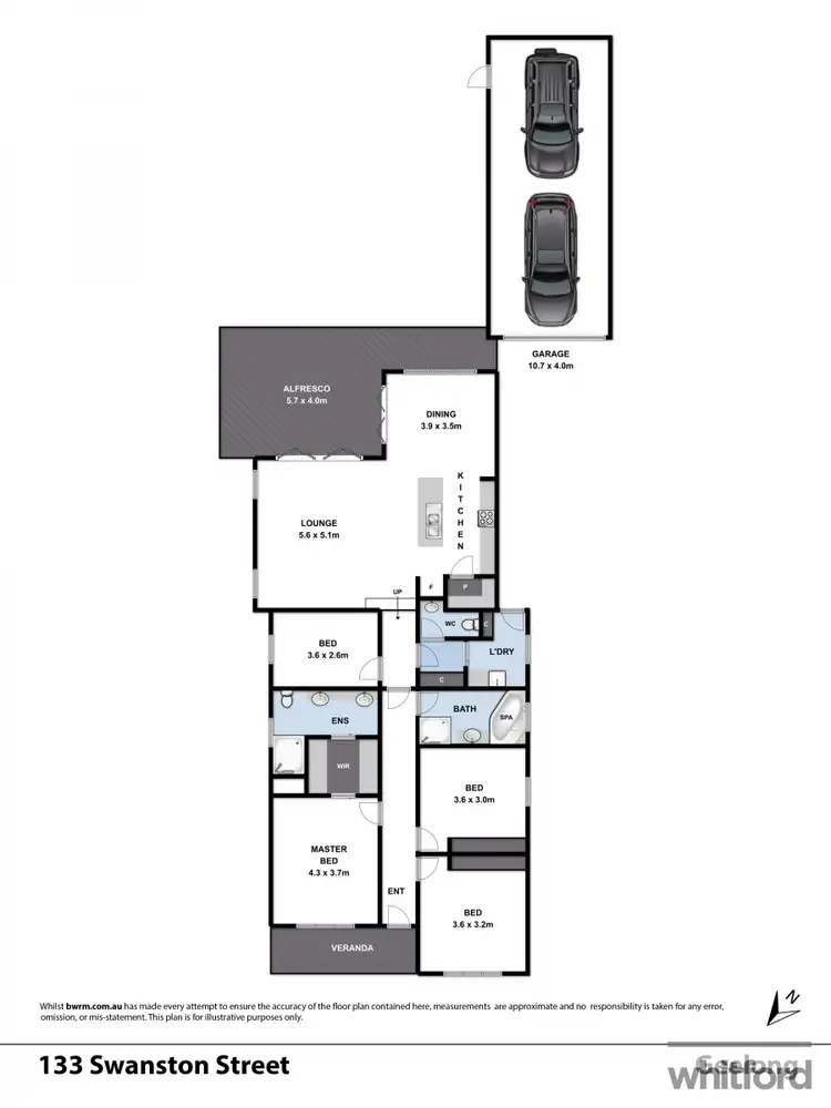 Floorplan of Homely house listing, 133 Swanston Street, Geelong VIC 3220