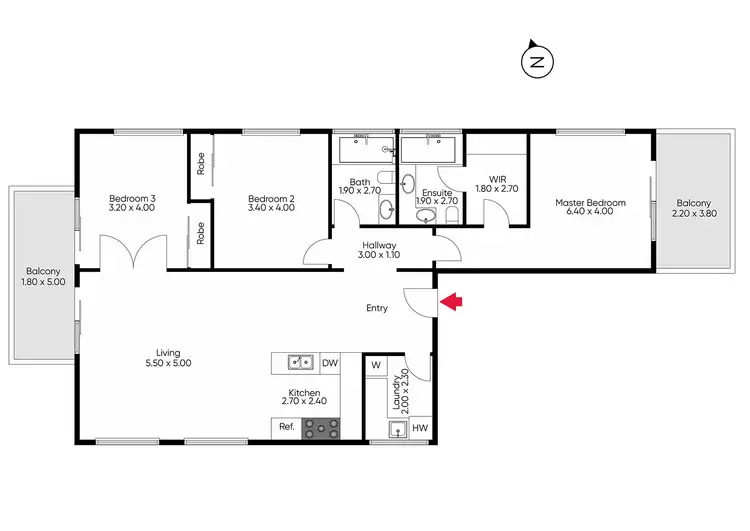 Floorplan of Homely apartment listing, 11/231 High Street, Templestowe Lower VIC 3107