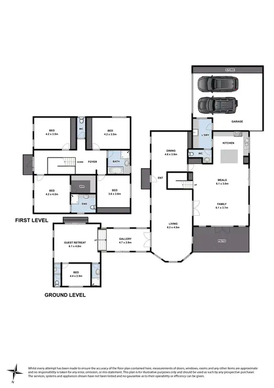 Floorplan of Homely house listing, 43 Grosvenor Drive, Wandana Heights VIC 3216