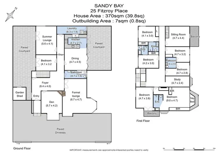 Floorplan of Homely house listing, 25 Fitzroy Place, Sandy Bay TAS 7005