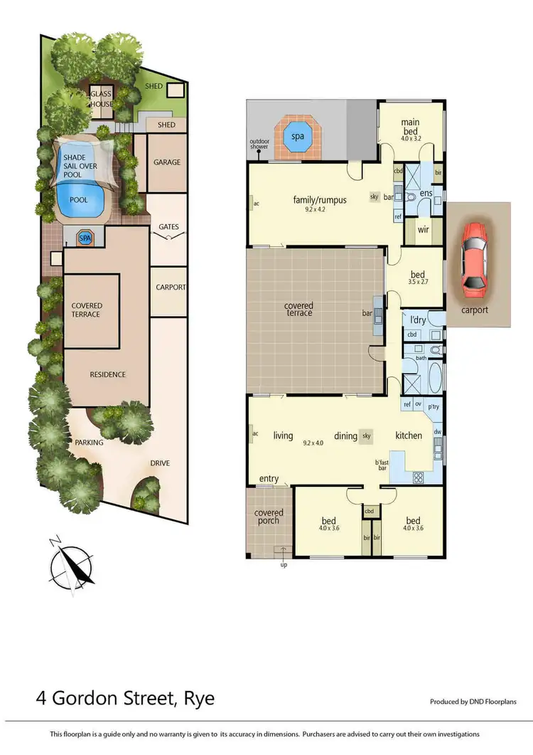 Floorplan of Homely house listing, 4 Gordon Street, Rye VIC 3941