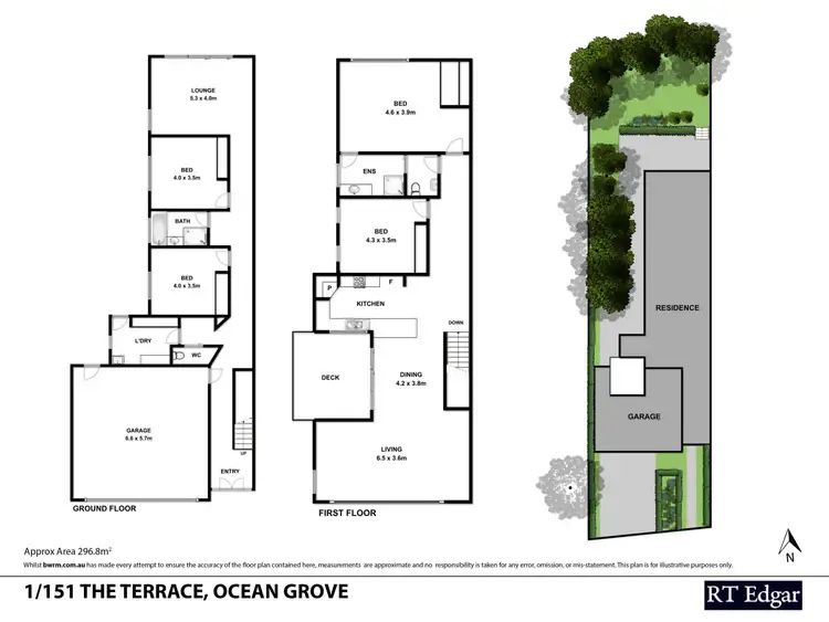 Floorplan of Homely townhouse listing, 1/151 The Terrace, Ocean Grove VIC 3226