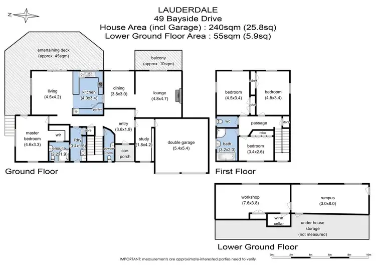 Floorplan of Homely house listing, 49 Bayside Drive, Lauderdale TAS 7021