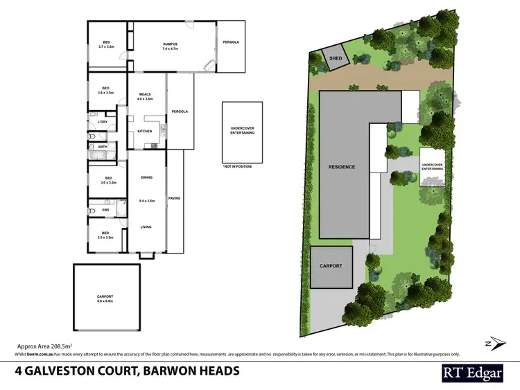 Floorplan of Homely house listing, 4 Galveston Court, Barwon Heads VIC 3227