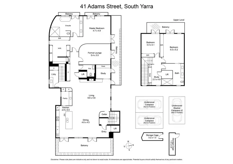 Floorplan of Homely apartment listing, Penthouse/41 Adams Street, South Yarra VIC 3141