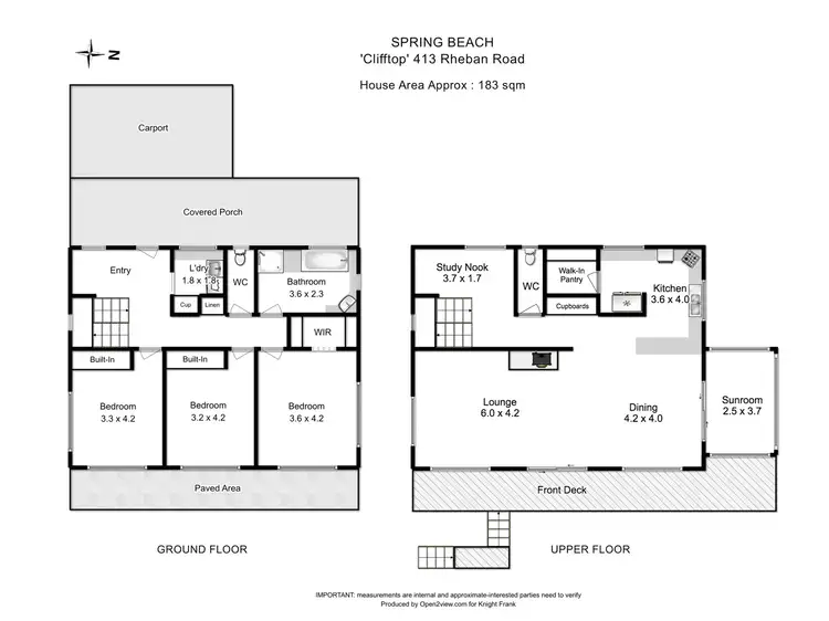 Floorplan of Homely house listing, 413 Rheban Road, Spring Beach TAS 7190