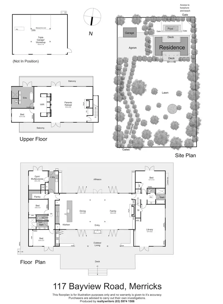 Floorplan of Homely house listing, 117 Bayview Road, Merricks Beach VIC 3926
