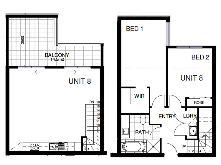 Floorplan of Homely unit listing, 108/305 Buckley Street, Aberfeldie VIC 3040