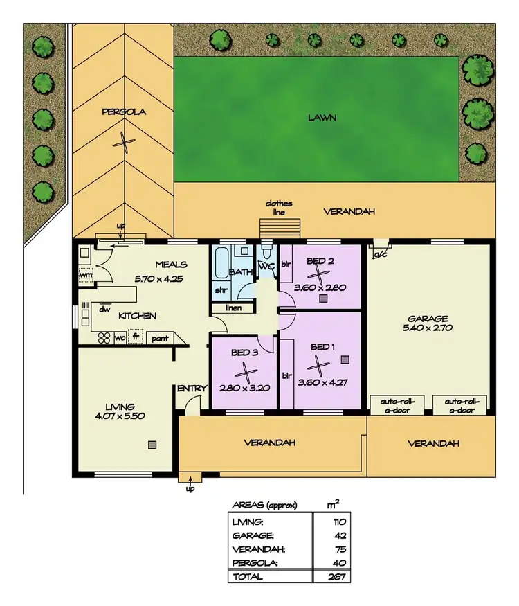 Floorplan of Homely house listing, 60 Heather Drive, Ridgehaven SA 5097