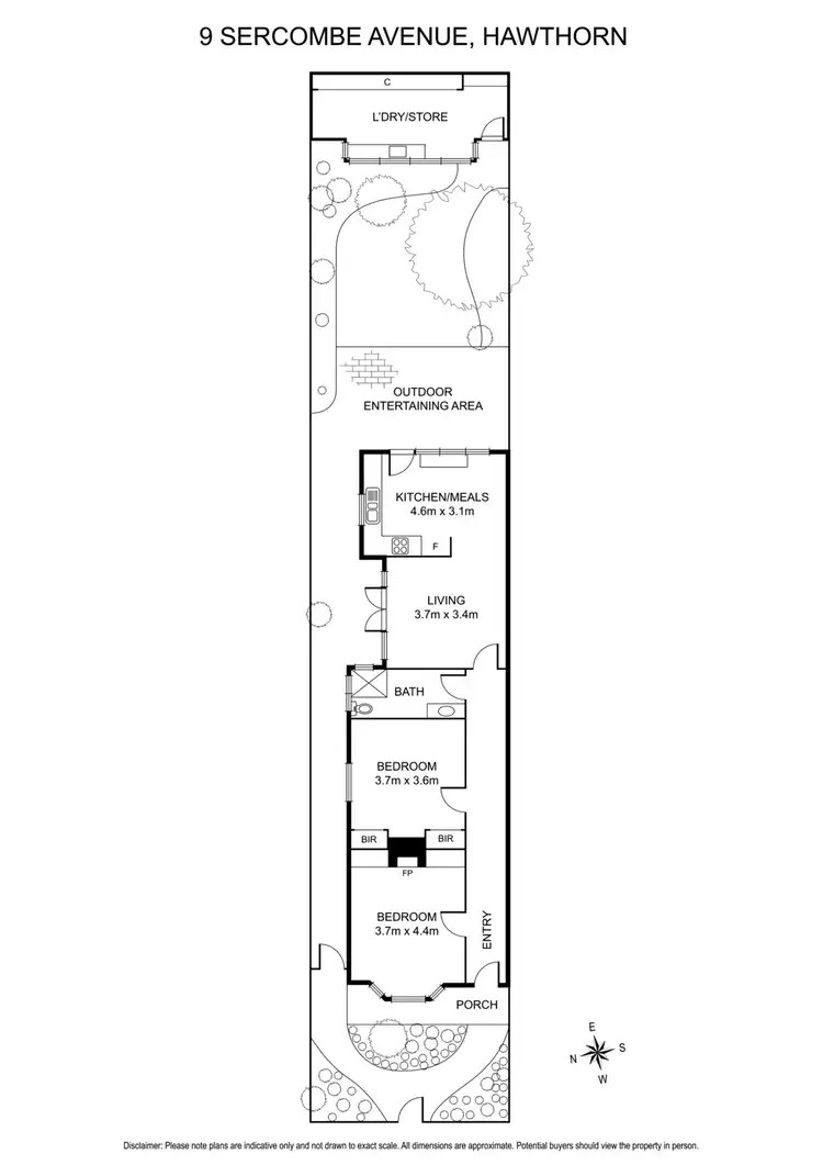 Floorplan of Homely house listing, 9 Sercombe Grove, Hawthorn VIC 3122