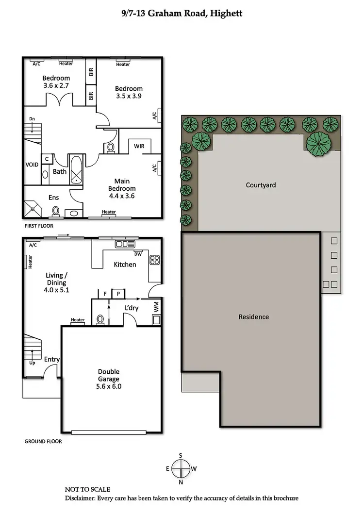 Floorplan of Homely townhouse listing, 9/7-13 Graham Road, Highett VIC 3190