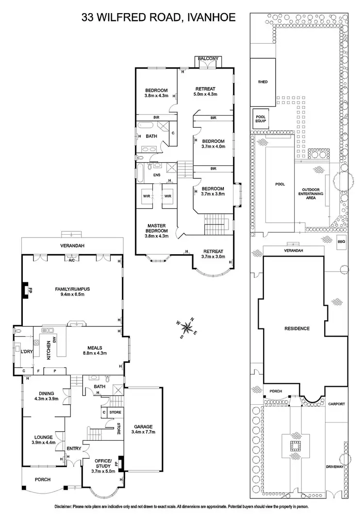 Floorplan of Homely house listing, 33 Wilfred Road, Ivanhoe East VIC 3079