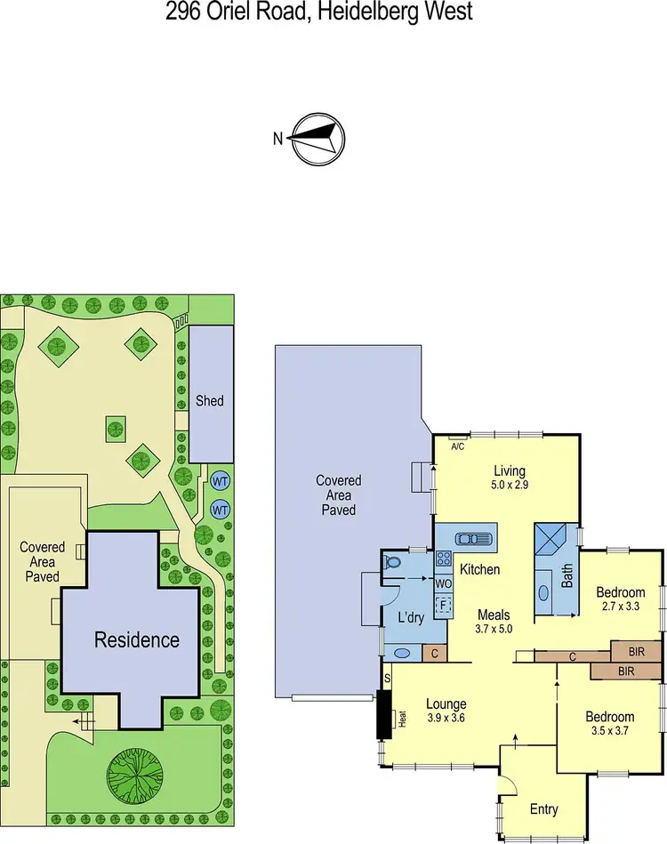 Floorplan of Homely house listing, 296 Oriel Road, Heidelberg West VIC 3081