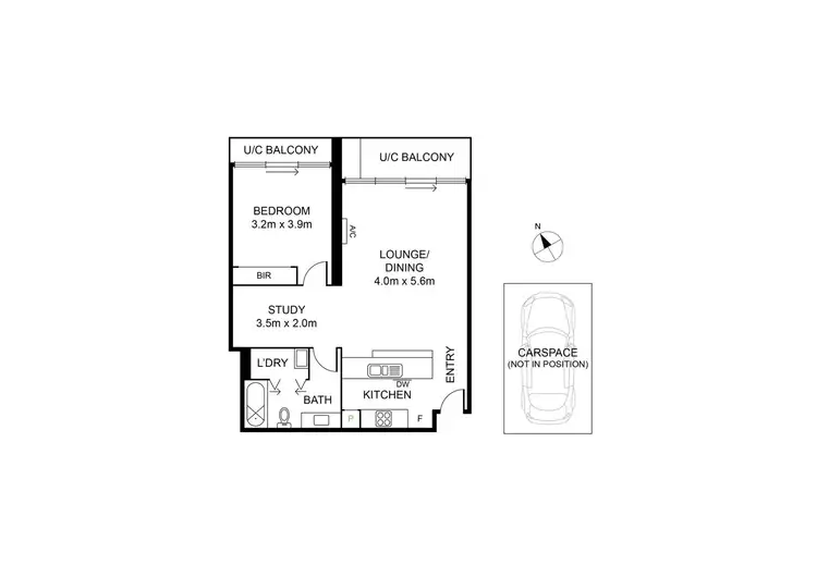 Floorplan of Homely apartment listing, 306G/93 Dow Street, Port Melbourne VIC 3207