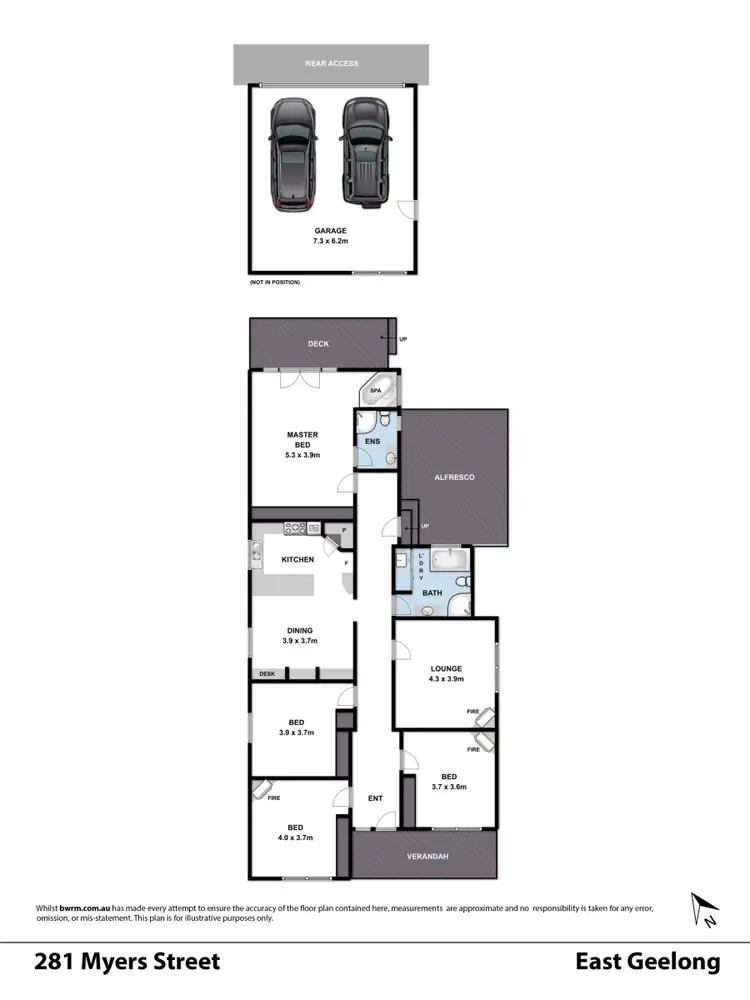 Floorplan of Homely house listing, 281 Myers Street, East Geelong VIC 3219