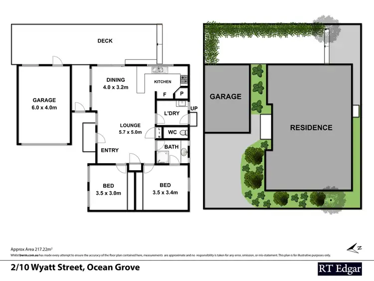 Floorplan of Homely house listing, 2/10 Wyatt Street, Ocean Grove VIC 3226