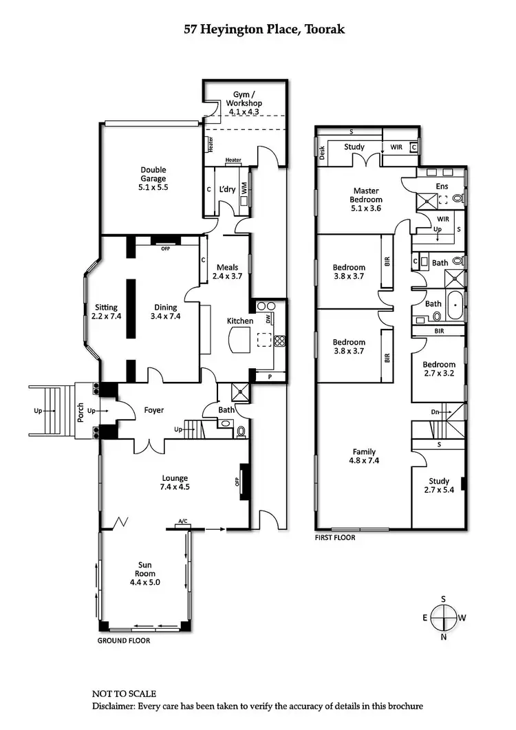 Floorplan of Homely house listing, 57 Heyington Place, Toorak VIC 3142
