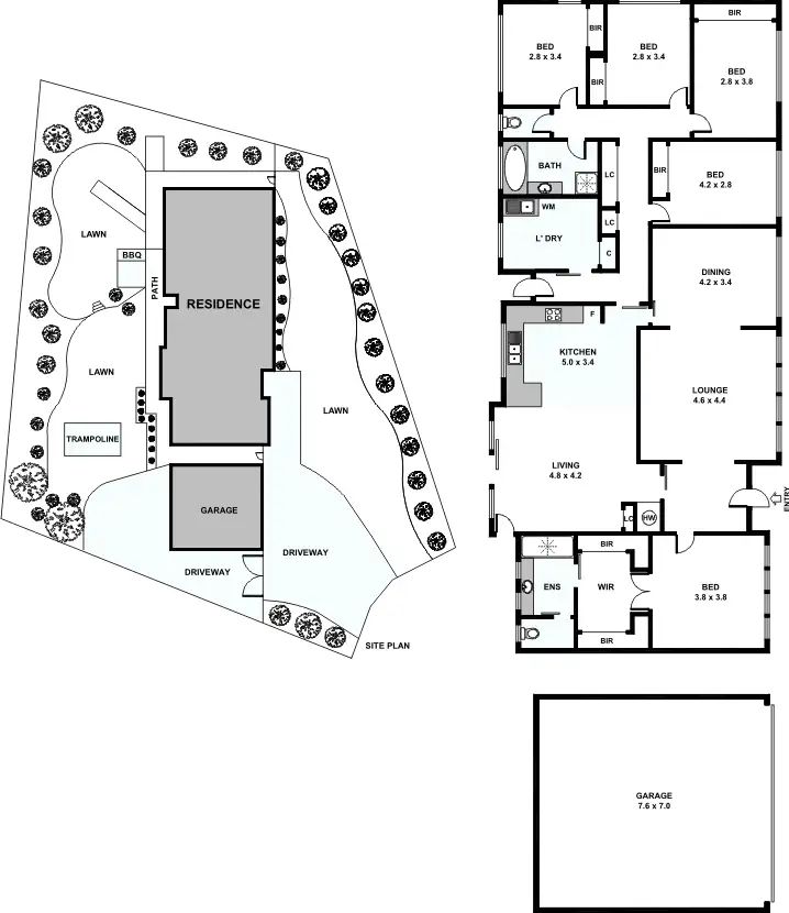 Floorplan of Homely house listing, 4 Dakota Court, Forest Hill VIC 3131