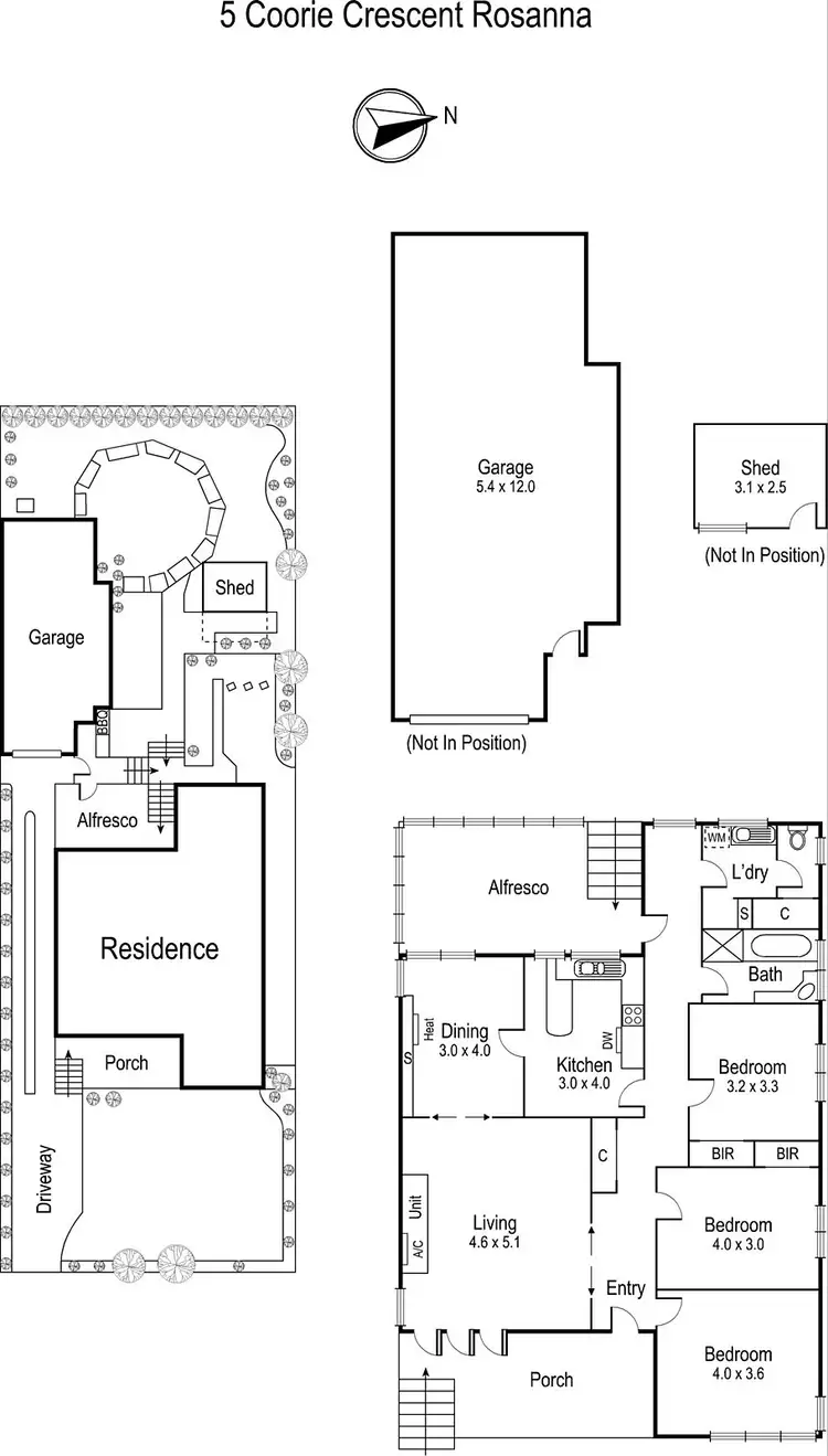 Floorplan of Homely house listing, 5 Coorie Crescent, Rosanna VIC 3084