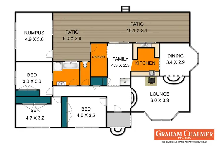 Floorplan of Homely house listing, 348 Nicholls Road, Stradbroke VIC 3851