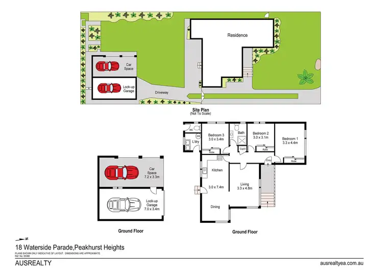 Floorplan of Homely house listing, 18 Waterside Parade, Peakhurst Heights NSW 2210