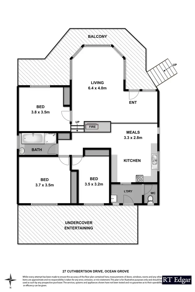Floorplan of Homely house listing, 27 Cuthbertson Drive, Ocean Grove VIC 3226