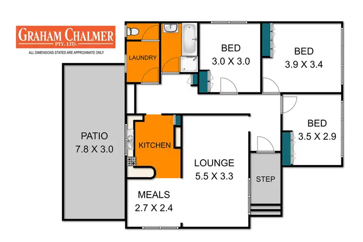 Floorplan of Homely house listing, 19 Glomar Grove, Sale VIC 3850