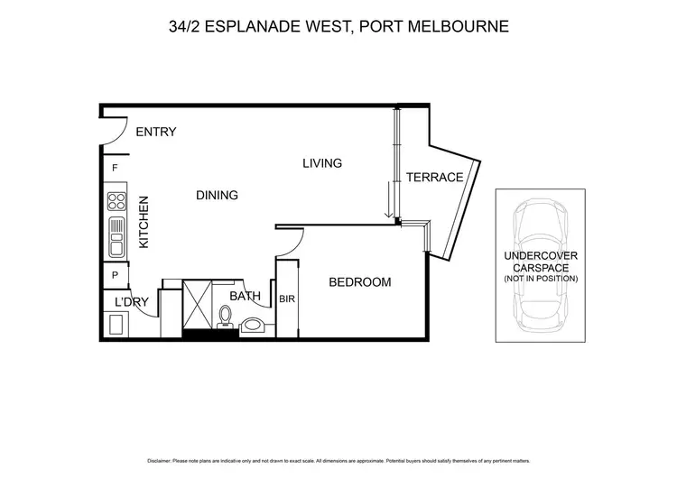 Floorplan of Homely apartment listing, 34/2 Esplanade West, Port Melbourne VIC 3207