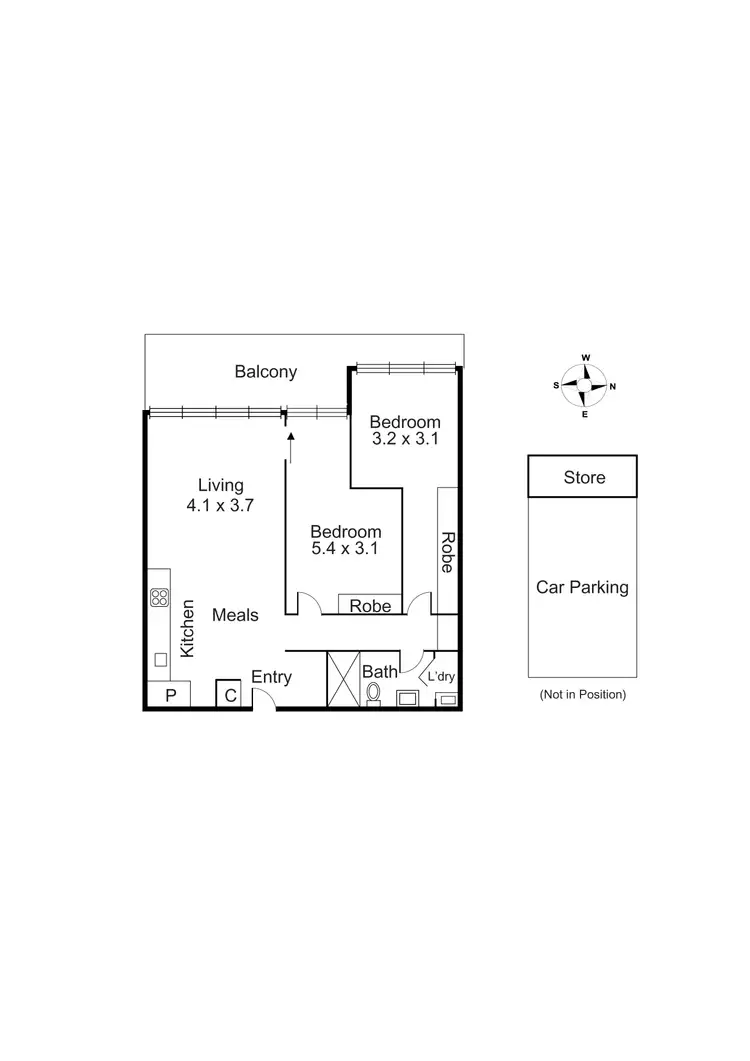 Floorplan of Homely apartment listing, 807/770D Toorak Road, Glen Iris VIC 3146