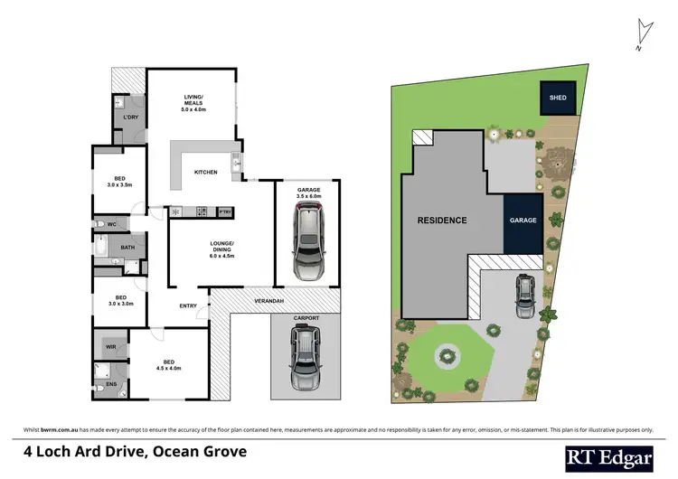 Floorplan of Homely house listing, 4 Loch Ard Drive, Ocean Grove VIC 3226