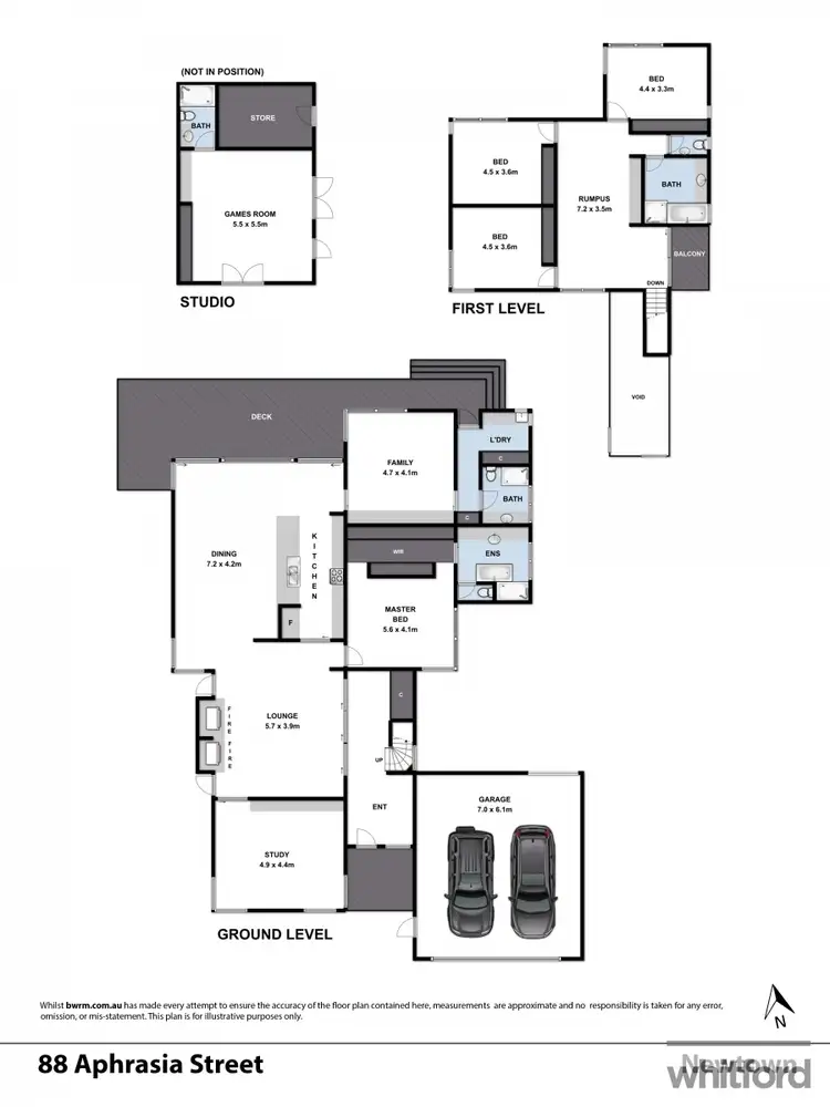 Floorplan of Homely house listing, 88 Aphrasia Street, Newtown VIC 3220