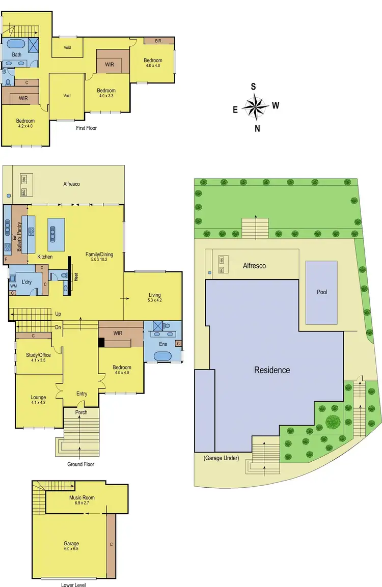 Floorplan of Homely house listing, 1 Horizon Court, Highton VIC 3216