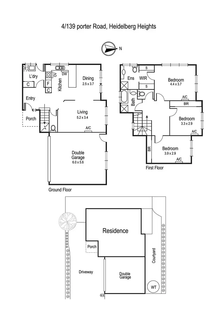Floorplan of Homely townhouse listing, 4/139 Porter Road, Heidelberg Heights VIC 3081