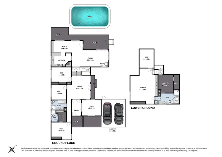 Floorplan of Homely house listing, 1 Mayfair Drive, Newtown VIC 3220