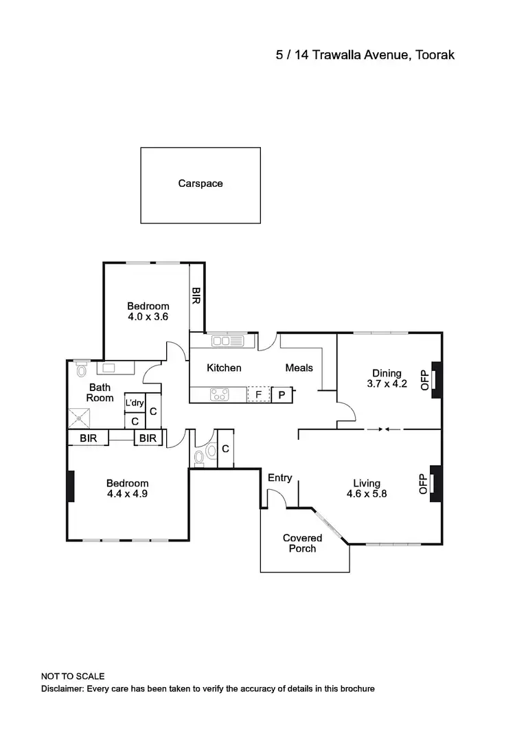 Floorplan of Homely apartment listing, 5/14 Trawalla Avenue, Toorak VIC 3142