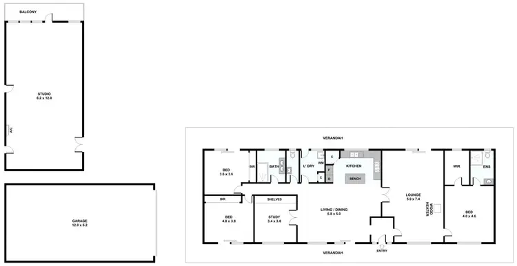 Floorplan of Homely rural property listing, 181 Ainsworth Avenue, Chum Creek VIC 3777