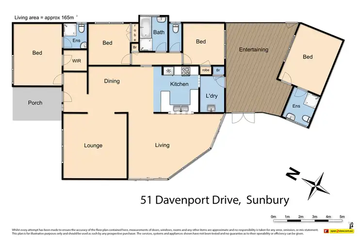 Floorplan of Homely house listing, 51 Davenport Drive, Sunbury VIC 3429