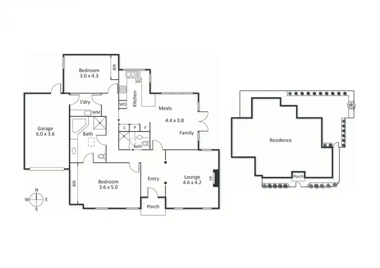 Floorplan of Homely townhouse listing, 2 Gatehouse Place, Brighton VIC 3186