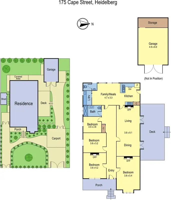 Floorplan of Homely house listing, 175 Cape Street, Heidelberg VIC 3084