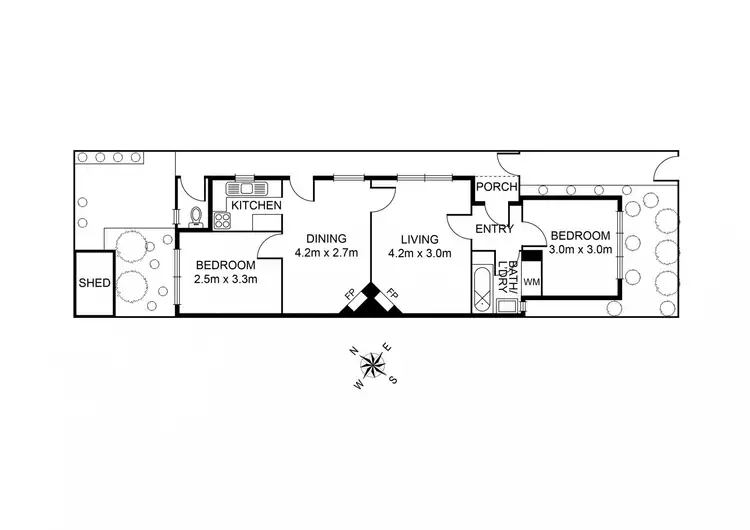 Floorplan of Homely house listing, 46 Withers Street, Albert Park VIC 3206