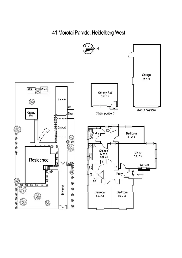 Floorplan of Homely house listing, 41 Morotai Parade, Heidelberg West VIC 3081