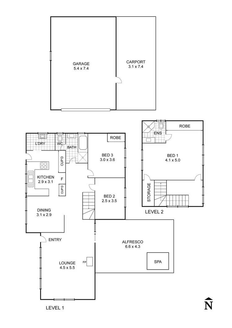 Floorplan of Homely house listing, 9 Donaldson Drive, Broadford VIC 3658