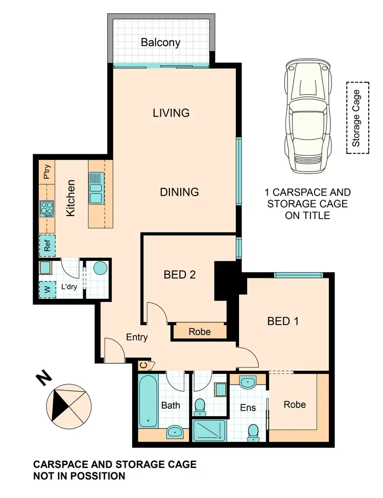 Floorplan of Homely apartment listing, 1401/80 Clarendon Street, Southbank VIC 3006